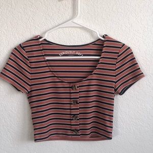 Striped Aeropostale Cropped Top